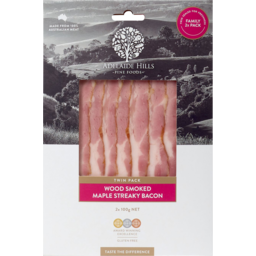 Photo of Adelaide Hills Fine Foods Wood Smoked Maple Streaky Bacon Twin Pack 2x100g