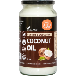 Photo of Hello Pure Organic Purified & Deodorised Coconut Oil 1l