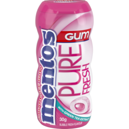 Photo of Mentos Pure Fresh Bubble Fresh Flavour With Green Tea Extract Sugarfree Gum Bottle 30g