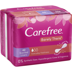 Photo of Carefree Liners Barely There Scented 42 Pack