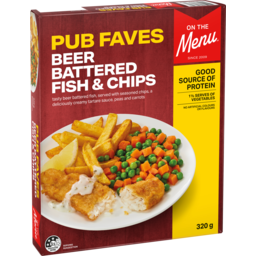 Photo of On The Menu Pub Faves Fish & Chips 320g 320gm
