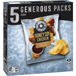 Photo of Red Rock Deli Honey Soy Chicken Potato Chips Multipack (5 Pack) 140g 140g