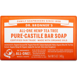 Photo of Dr. Bronner's All-One Hemp Tea Tree Pure-Castile Bar Soap