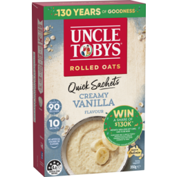 Photo of Uncle Tobys Sachets Creamy Vanilla 10pk
