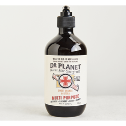 Photo of Dr Planet Castile Soap Concentrate Sweet Orange & Litsea Pump