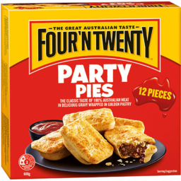 Photo of Four 'N Twenty 12 Party Pies 600gm
