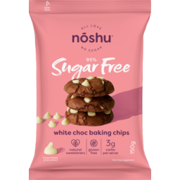 Photo of Noshu 95% Sugar Free Baking Chips White Choc