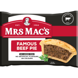 Photo of Mrs Macs Famous Beef Pie 175g