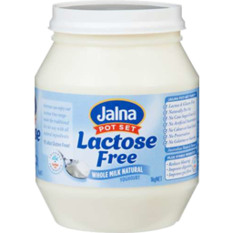 Photo of Jalna Lactose Fre Wholemilk Natural Yoghurt 1kg