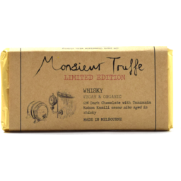 Photo of Monsieur Truffe Organic Chocolate Dark Whisky 80g