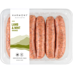 Photo of Harmony Lamb & Mint Sausages 480g