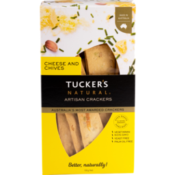 Photo of Tuckers Natural Cheese And Chives Artisan Crackers