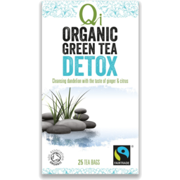 Photo of Qi Organic Green Tea Detox Tea Bags 25 Pack 40g