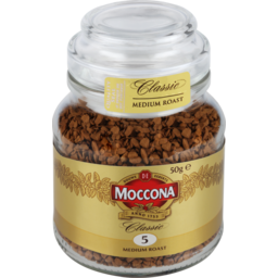 Photo of Moccona Classic Freeze Dried Coffee Medium Roast - Intensity 5g