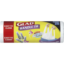 Photo of Glad Handle Tie Lavender And Orchid Bin Liners Large 25pk