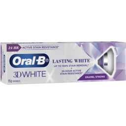 Photo of Oral-B 3d White Lasting White Enamel Strong Whitening Toothpaste, 95g
