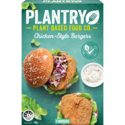 Photo of Plantry Plant Based Food Co Chicken Style Burgers 2 Pack 190g