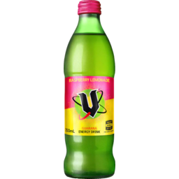 Photo of V Raspberry Lemonade Guarana Energy Drink Bottle 350ml