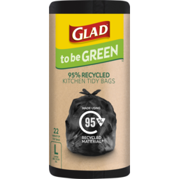Photo of Glad To Be Green 95% Recycled Kitchen Tidy Bags Large