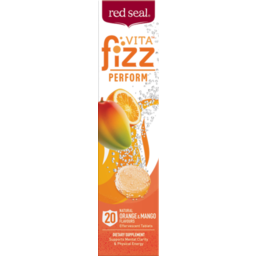 Photo of Red Seal Vitafizz Supplement Effervescent Tablet Perform Orange Mango 20 Pack