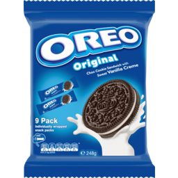 Photo of Oreo Original Cookies Snack Pack 9 Pack 248g
