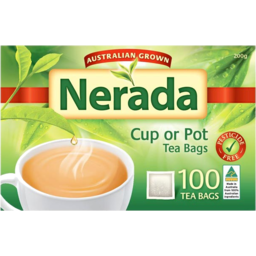 Photo of Nerada Cup Or Pot Tea Bags 100 Pack 200g