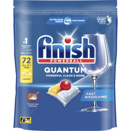 Photo of Finish Quantum Dishwashing Tablets Lemon 72 Pack