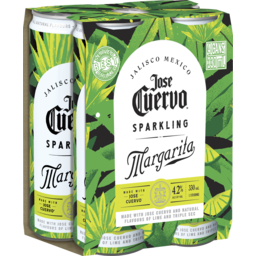Photo of Jose Cuervo Sparkling Margarita 4x330ml Cans