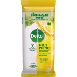 Photo of Dettol Lemon Burst Multipurpose Disinfectant Wipes 110 Pack