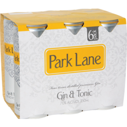 Photo of Park Lane 7% Gin & Tonic 6x250ml Cans