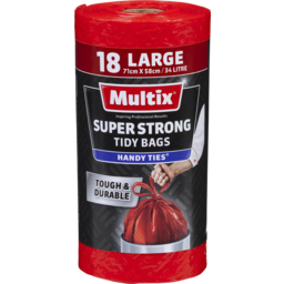 Photo of Multix Super Strong Tidy Bags Large 18 Pack 