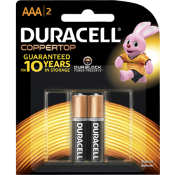 Photo of Duracell Coppertop Batteries Aaa 2 Pack 