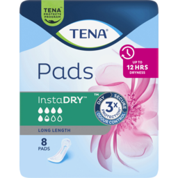 Photo of Tena Insta Dry Long Length Pads 8 Pack