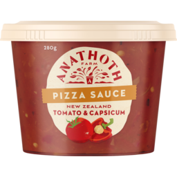 Photo of Anathoth Farm Pizza Sauce Nz Tomato & Capsicum 280g