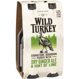 Photo of Wild Turkey & Dry Ginger Ale With Lime Bottle