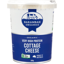 Photo of Barambah Organics Org Very High Protein Cottage Cheese 500g