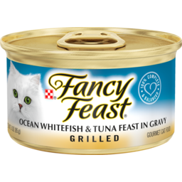 Photo of Fancy Feast Cat Food Grilled Ocean Whitefish & Tuna Feast In Gravy 85g