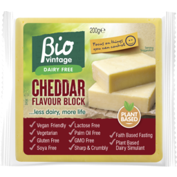 Photo of My Life Biocheese Vintage Cheddar Flavour Block 200g