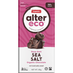 Photo of Alter Eco Sea Salt 70% Chocolate 80g