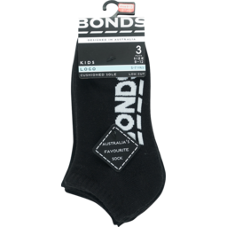 Photo of Bonds Kids Low Cut Socks Size 13+ 3pk