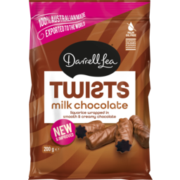 Photo of Darrell Lea Twists Milk Chocolate 220g