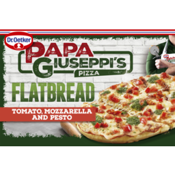 Photo of Dr Oetker Papa Guiseppis Pizza Flatbread Tomato, Mozzarella & Pesto 185g