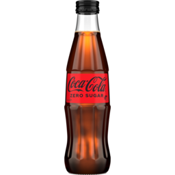 Photo of Coca-Cola Zero Sugar Soft Drink Glass Bottle