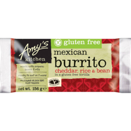 Photo of Amy's Kitchen Gluten Free Bean & Cheese Burrito