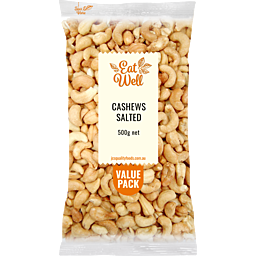 Photo of EAT WELL CASHEWS SALTED 500G