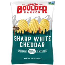 Photo of Boulder Canyon Sharp White Cheddar Kettle Potato Chips