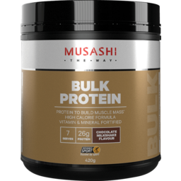 Photo of Musashi Bulk Protein Chocolate Milkshake 420g