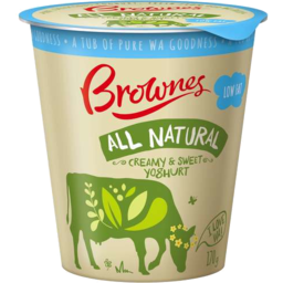 Photo of Brownes All Natural Creamy & Sweet Low Fat Yoghurt
