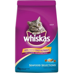 Photo of Whiskas Dry Cat Food, Seafood Selections