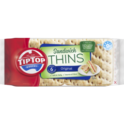 Photo of Tip Top Sandwich Thins Original 6 Pack